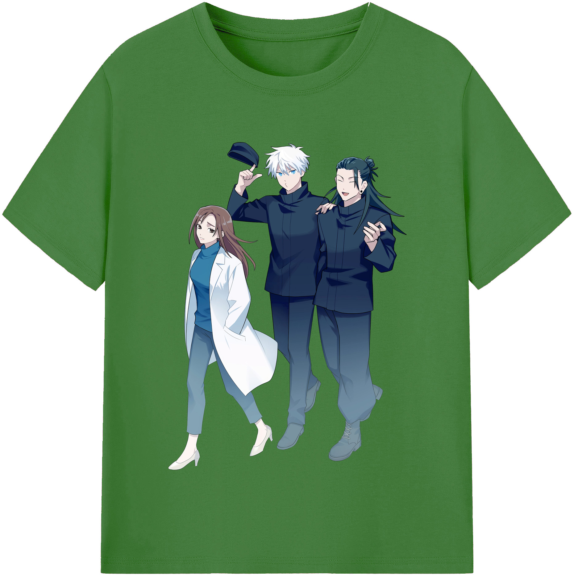 （画像用） 呪術廻戦 Jujutsu Kaisen レディースカジュアルプリントTシャツ（綿100％）